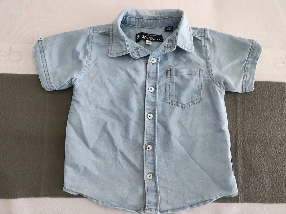 Ben Sherman Button Down 2T Youth Shirt Jean Dress Up